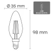 Żarówka LED VISIONAL VS-B-8 — 6 W, 840 lm, chłodna biel (840)