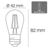 Żarówka LED VISIONAL VS-B-19 1W 100 lm 2700K, klasa energetyczna F