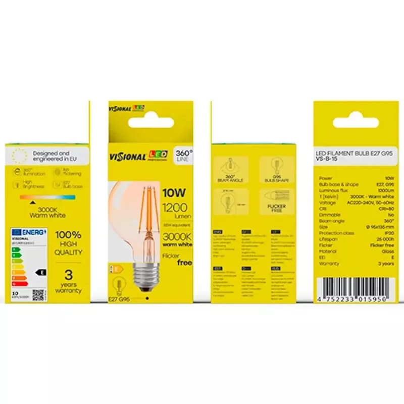 Żarówka LED VISIONAL VS-B-15 12W 1200 lm 3000K