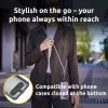 Intenso USB-C Smycz Ładująca Kabel Naszyjnik na Telefon 60W Szybkie Ładowanie Regulowana Długość 1,65m Nylon Fioletowy