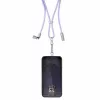 Intenso USB-C Smycz Ładująca Kabel Naszyjnik na Telefon 60W Szybkie Ładowanie Regulowana Długość 1,65m Nylon Fioletowy