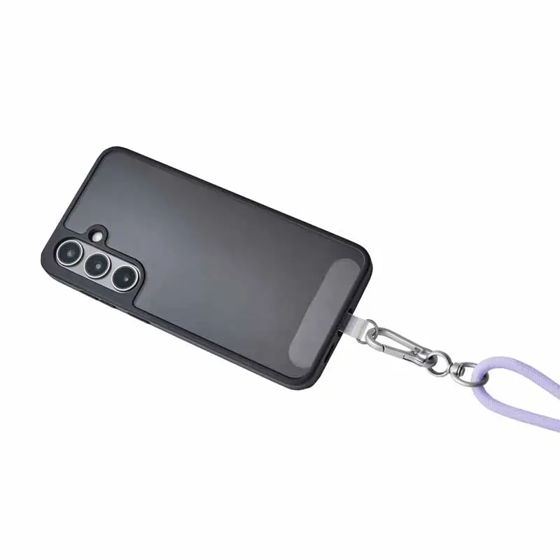 Intenso USB-C Smycz Ładująca Kabel Naszyjnik na Telefon 60W Szybkie Ładowanie Regulowana Długość 1,65m Nylon Fioletowy