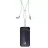 Intenso Smycz Ładująca USB-C na Szyję Kabel 60W Szybkie Ładowanie Regulowana Długość 1,65m Nylon Zielony