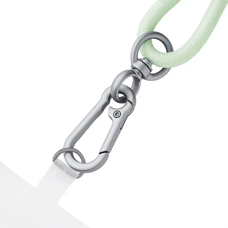 Intenso Smycz Ładująca USB-C na Szyję Kabel 60W Szybkie Ładowanie Regulowana Długość 1,65m Nylon Zielony