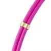 Intenso USB-C Charging Lanyard Smycz na telefon z kablem do ładowania 60W szybkie ładowanie regulowana długość 1,65m nylon neonowy różowy