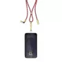 Intenso Smycz-ładowarka USB-C na szyję do telefonu Kabel 60W Szybkie ładowanie Regulowana długość 1,65m Nylon Wielokolorowy