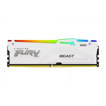 Kingston Technology FURY Beast 32GB 6000MT/s DDR5 CL36 DIMM biały RGB EXPO