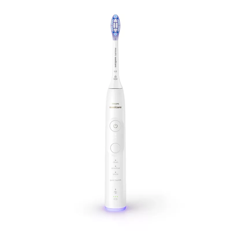 Soniczna szczoteczka do zębów Philips Series 7100 HX7420/01 — 62 000 ruchów/min, 4 tryby, czujnik nacisku, Bluetooth, akumulatorowa (biała)