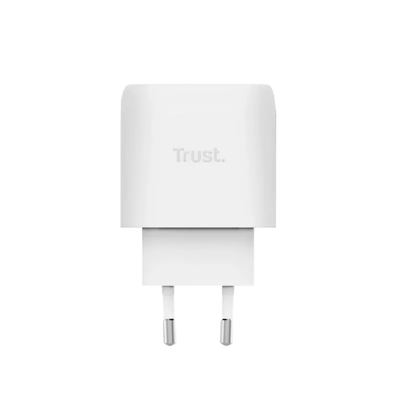 TRUST Maxo 45W USB-C GaN charger, 45 W, USB-C output, 20 V max, 2 m kabel, biały