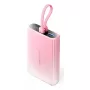 Powerbank Vention 10000mAh (USB-C, Lightning, USB-A) 22.5W Wyświetlacz LED Różowy