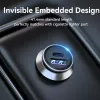 Car Charger Vention Two-Port USB A+C(18/20) Gray Mini Style Aluminium Alloy Type