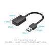 Vention 2-portowa zewnętrzna karta dźwiękowa USB 0,15 m czarna 2.1 kanałów 16 bitów