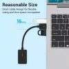 Vention 2-portowa zewnętrzna karta dźwiękowa USB 0,15 m czarna 2.1 kanałów 16 bitów