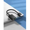 Vention 2-portowa zewnętrzna karta dźwiękowa USB 0,15 m czarna 2.1 kanałów 16 bitów