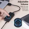 Vention USB 2.0 Zewnętrzny adapter dźwięku stereo z regulacją głośności 0,15 m czarny ABS
