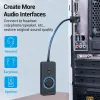 Vention USB 2.0 Zewnętrzny adapter dźwięku stereo z regulacją głośności 0,15 m czarny ABS