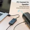 Vention USB 2.0 Zewnętrzny adapter dźwięku stereo z regulacją głośności 0,15 m czarny ABS