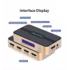 HDMI Splitter Vention 1 In 4 Out 4K@30Hz Gold Aluminum Alloy