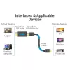 Adapter Vention DisplayPort męski na HDMI żeński czarny DP HDMI pozłacany