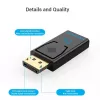 Adapter Vention DisplayPort męski na HDMI żeński czarny DP HDMI pozłacany