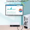 Adapter Vention DisplayPort męski na HDMI żeński czarny DP HDMI pozłacany