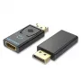 Adapter Vention DisplayPort męski na HDMI żeński czarny DP HDMI pozłacany