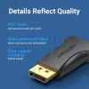 Adapter DisplayPort na HDMI Vention HBOB0, męski DisplayPort na żeński HDMI, czarny, pozłacane styki