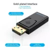 Adapter DisplayPort na HDMI Vention HBKB0 — wtyk DP na gniazdo HDMI, czarny, styki pozłacane