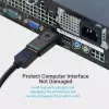 Adapter DisplayPort na HDMI Vention HBKB0 — wtyk DP na gniazdo HDMI, czarny, styki pozłacane