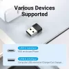 Adapter USB Vention CDWB0 USB 2.0 męski na USB-C żeński czarny PVC