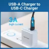 Adapter USB Vention CDWB0 USB 2.0 męski na USB-C żeński czarny PVC