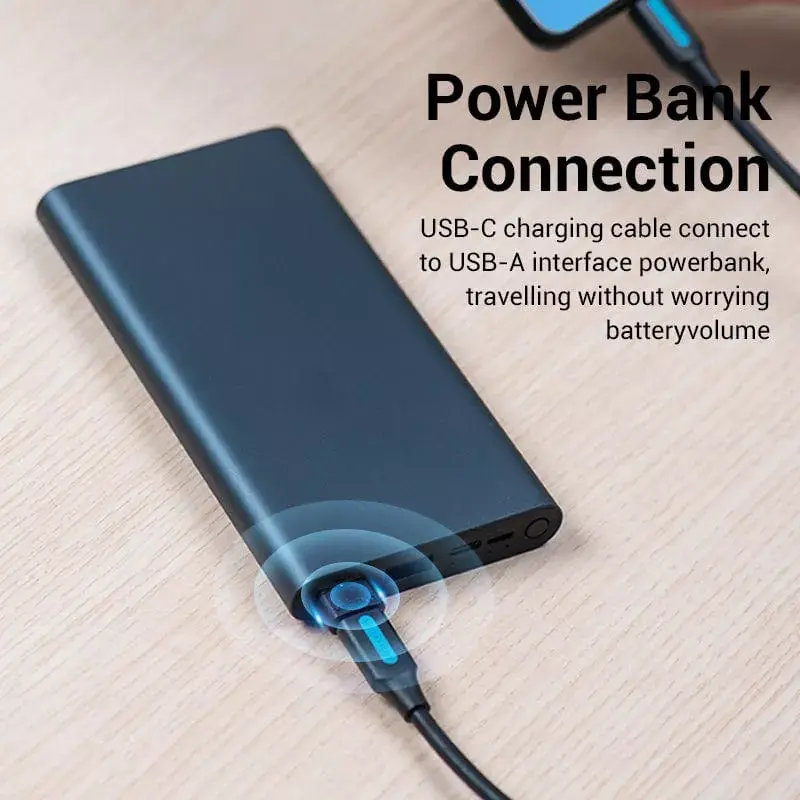 Adapter USB Vention CDWB0 USB 2.0 męski na USB-C żeński czarny PVC