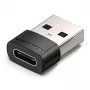 Adapter USB Vention CDWB0 USB 2.0 męski na USB-C żeński czarny PVC
