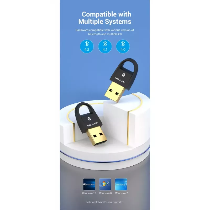 Adapter USB Bluetooth 5.0 Vention CDSB0 Czarny