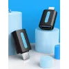 Adapter Vention USB-C do USB 3.0 OTG CDUB0 — wtyk USB-C na gniazdo USB-A, czarny PCV, styki niklowane