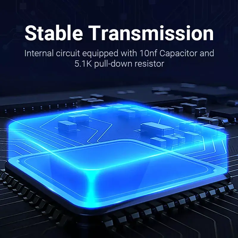 Adapter Vention USB-C do USB 3.0 OTG CDUB0 — wtyk USB-C na gniazdo USB-A, czarny PCV, styki niklowane