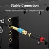 Adapter audio Vention VDD-C03 — 6,5 mm (męski) na RCA (żeński), pozłacane styki, niebieski