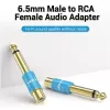 Adapter audio Vention VDD-C03 — 6,5 mm (męski) na RCA (żeński), pozłacane styki, niebieski