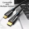 Kabel HDMI Vention 8K 2M czarny 48 Gbit/s HDMI 2.1