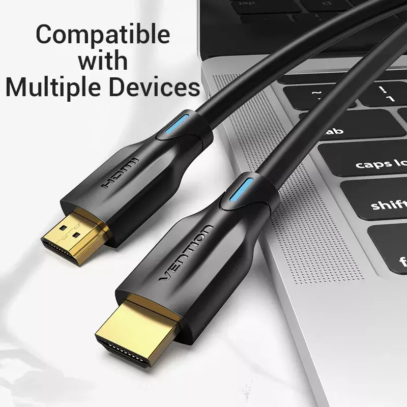Kabel HDMI Vention 8K 2M czarny 48 Gbit/s HDMI 2.1