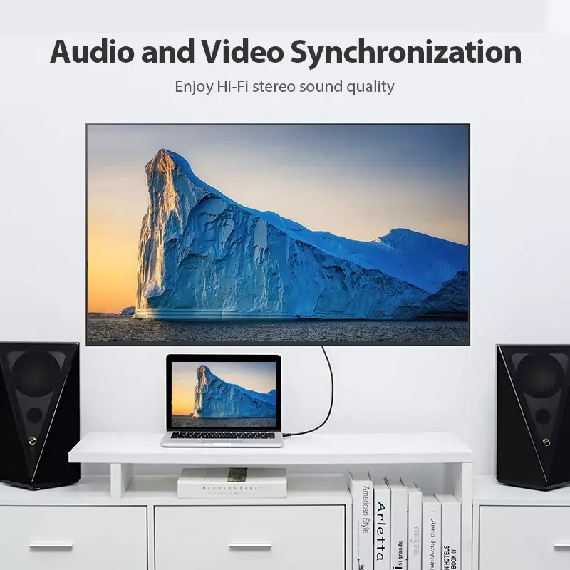 Przenośny kabel HDMI Vention 0,5M Czarny HDMI 2.0 18 Gbit/s