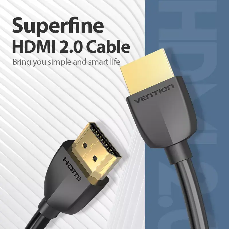 Przenośny kabel HDMI Vention 1M Czarny 2.0 18 Gbit/s