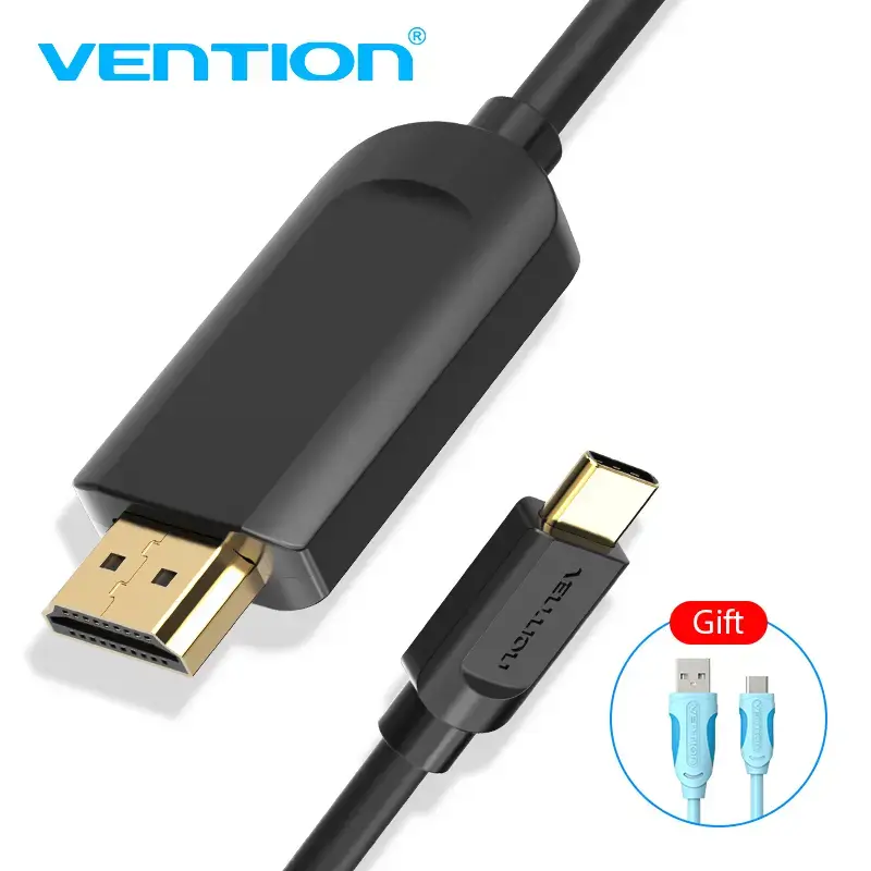 Vention Type-C to HDMI kabel 2M Czarny USB Type-C HDMI