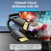Kabel DisplayPort męsko-męski Vention 1,5 m, 4K HD, czarny, średnica 6 mm