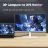 Kabel DisplayPort do DVI Vention HAFBH — DisplayPort na DVI, 1 m, czarny, 5,2 mm