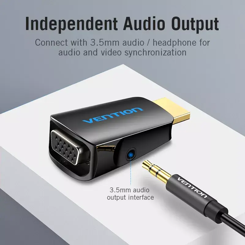 Konwerter HDMI na VGA Vention AIDB0 1080p czarny