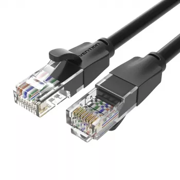 Kabel krosowy Vention kat.6 UTP 3m czarny 1000 Mbit/s RJ-45