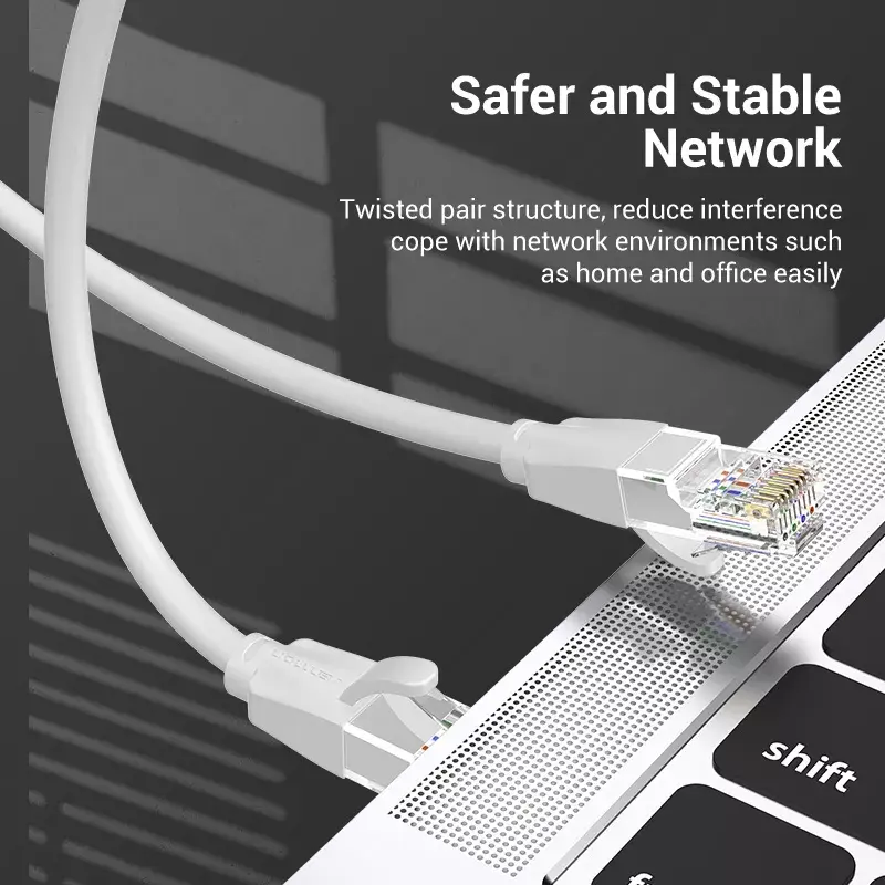 Kabel sieciowy Vention Cat.6 UTP Patch kabel 3M szary