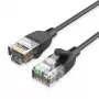 Patchcord sieciowy Vention Cat.6A U/UTP 5 m, RJ-45 na RJ-45, czarny