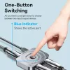 Vention 2-Port Bi-Directional 8K HDMI Switcher AKPH0, HDMI 2.1, 7680×4320@60Hz, USB-C power, Aluminium, szary